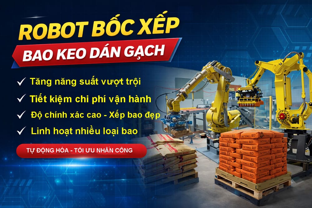 robot boc xep bao keo dan gach 7 | Thuận Phát Technical Robot bốc xếp bao keo dán gạch - tối ưu cho doanh nghiệp